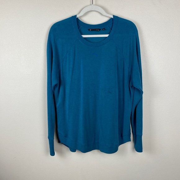 Athleta Serene Mindset Sweatshirt in Coastal Teal - Size Large - Picture 2 of 7
